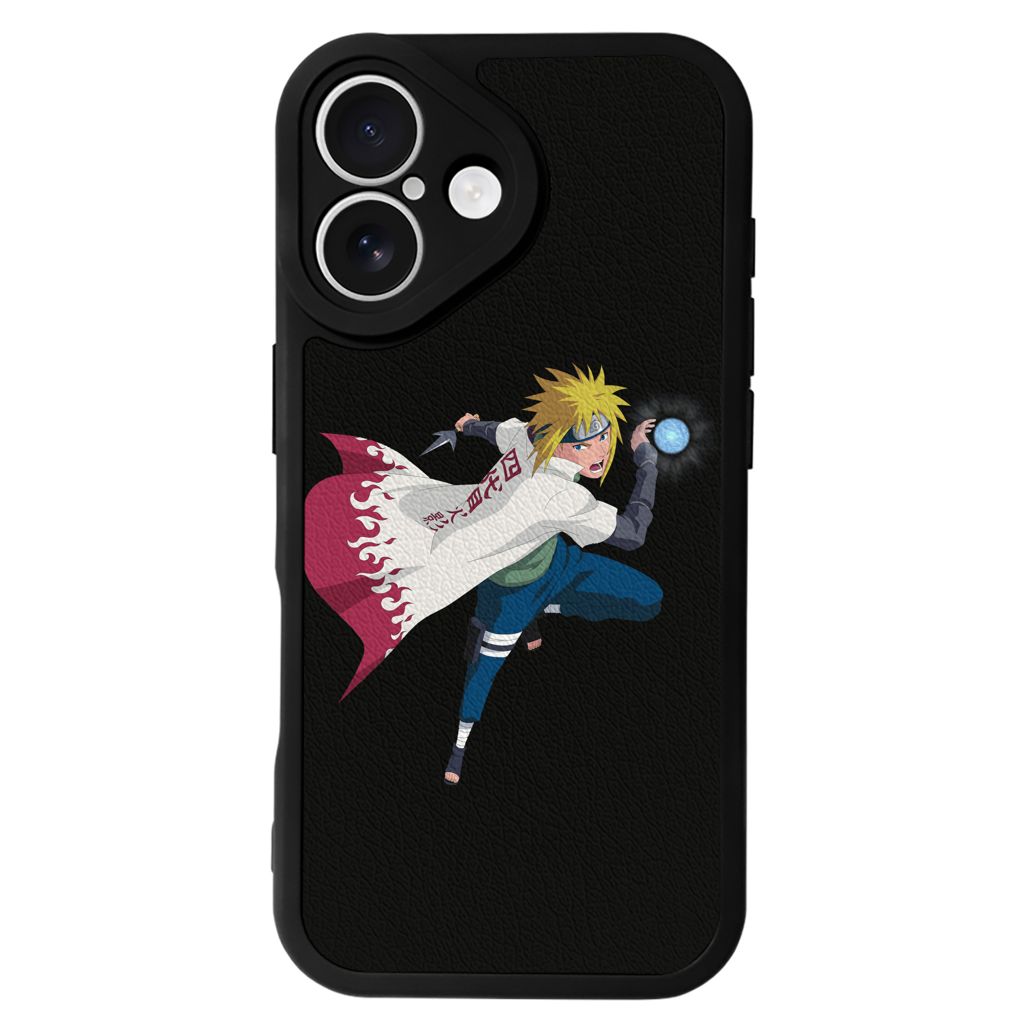 （画像用） NARUTO -ナルト- 波風 ミナト Namikaze Minato 【iPhone 16シリーズ対応】シリコンスマホケース（レザー調） 材質：シリコン